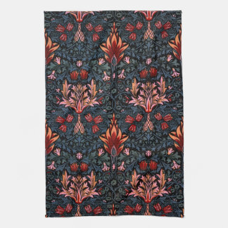 William Morris Snakeshead Dark Pattern Tea Towel