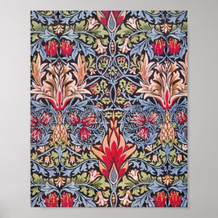 William Morris Snakeshead Floral Art Nouveau Poster