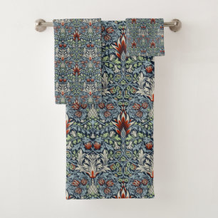 William Morris Snakeshead Floral Classic Botanical Bath Towel Set