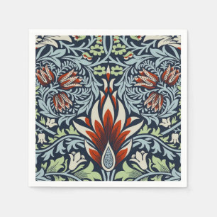 William Morris Snakeshead Floral Classic Botanical Napkin
