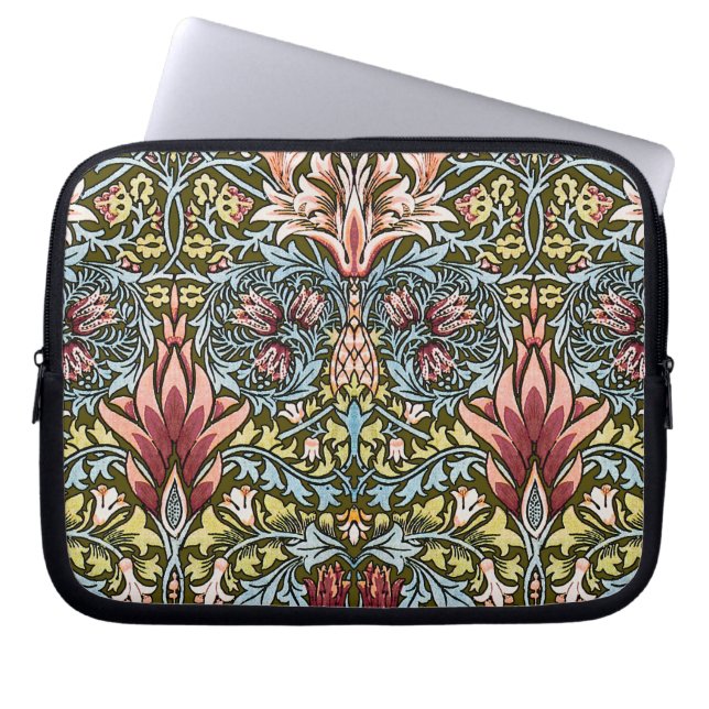 William Morris Snakeshead Floral Pattern Laptop Sleeve (Front)