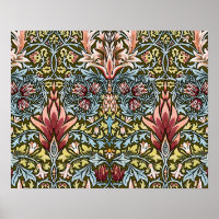 William Morris Snakeshead Floral Pattern