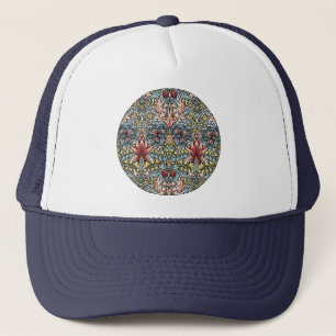 William Morris Snakeshead Floral Pattern Trucker Hat