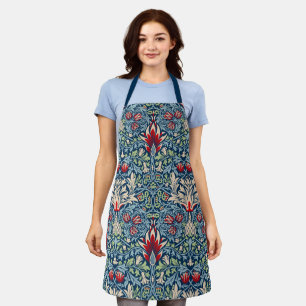 William Morris Snakeshead Fritillary Floral Design Apron