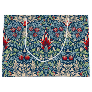 William Morris Snakeshead Fritillary Floral Design Large Gift Bag