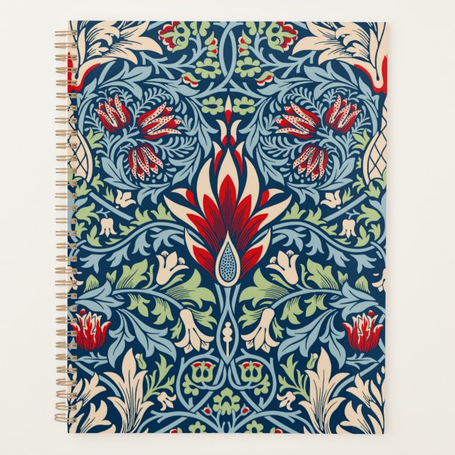 William Morris Snakeshead Fritillary Floral Design Planner (Front)