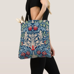 William Morris Snakeshead Fritillary Floral Design Tote Bag