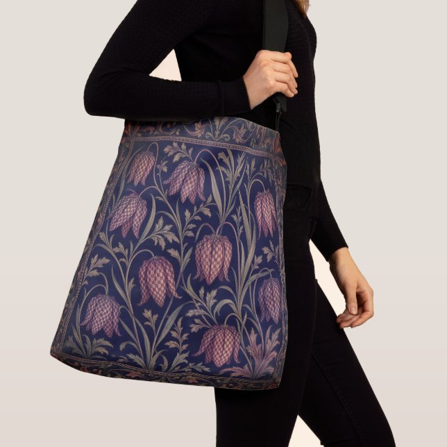 William Morris Snakeshead Pattern Crossbody Bag (Close Up)