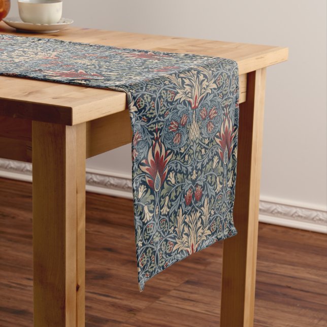William Morris: Snakeshead Table Runner (In Situ)