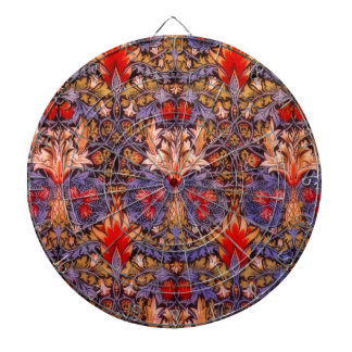 William Morris Snakeshead Vintage Floral Dartboard