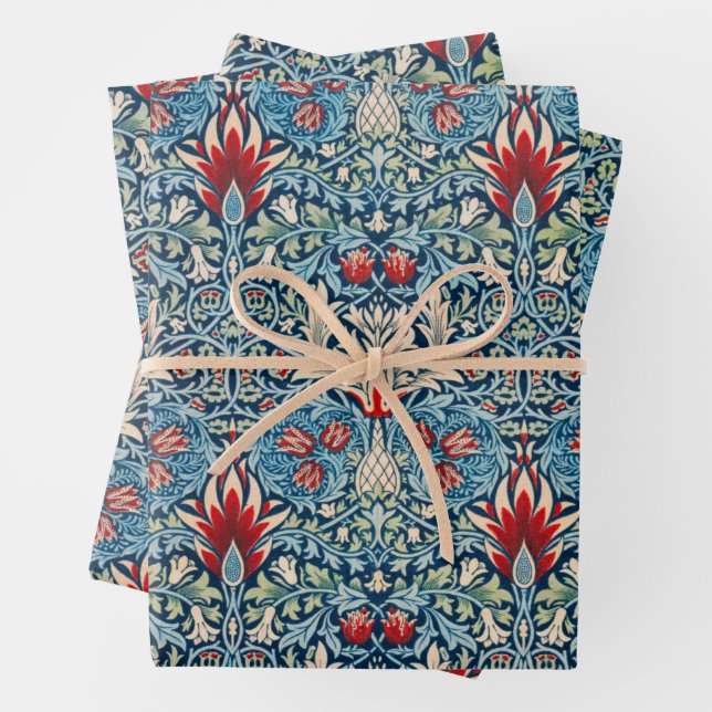 William Morris, Snakeshead Wrapping Paper Sheet (In situ)
