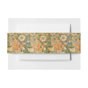 William Morris Spring Compton Flower Festival Invitation Belly Band
