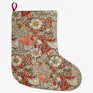 William Morris Spring Compton Flower Festival Large Christmas Stocking