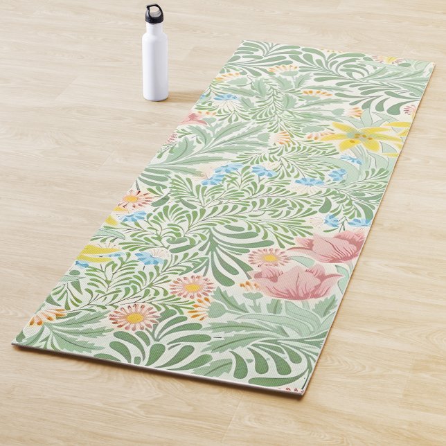 William Morris Spring Flowers Floral Pattern Yoga Mat (Creator Uploaded)