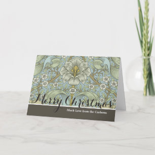 William Morris Spring Thicket: Antique Floral Holiday Card