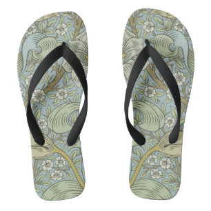 William Morris Spring Thicket: Antique Floral Jandals