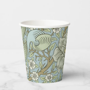 William Morris Spring Thicket: Antique Floral Paper Cups