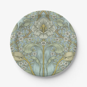 William Morris Spring Thicket: Antique Floral Paper Plate