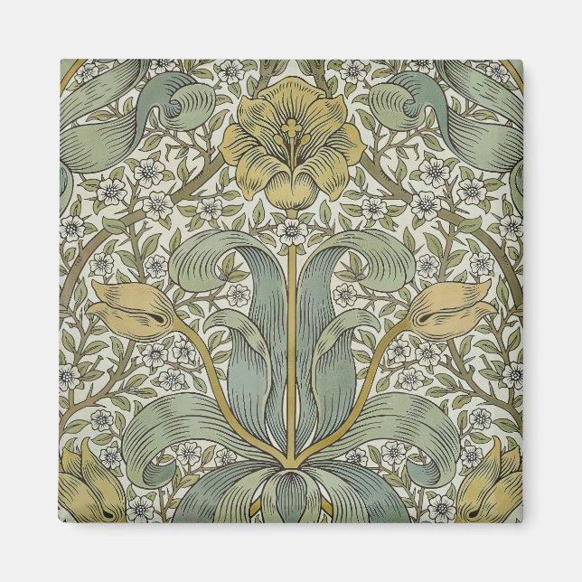 William Morris Spring Thicket Classic Pattern Magnet (Front)