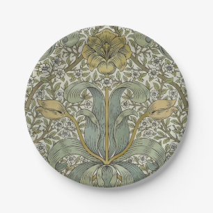 William Morris Spring Thicket Classic Pattern Paper Plate