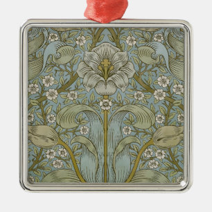 William Morris Spring Thicket Yellow Floral Art Metal Tree Decoration