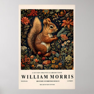 William Morris Squirrel Print Botanical