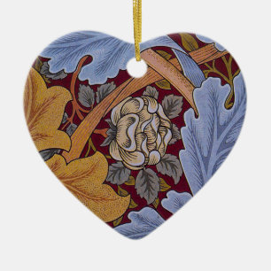 William Morris St James Acanthus Wallpaper Ceramic Tree Decoration