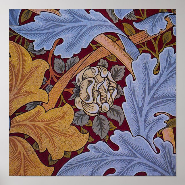 William Morris St James Acanthus Wallpaper Poster (Front)