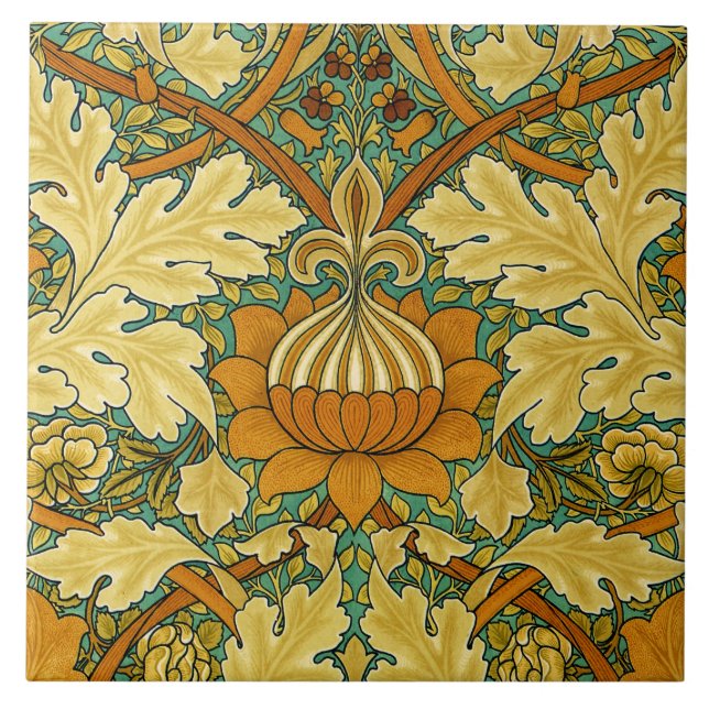 William Morris 'St.James Chintz' Tile (Front)