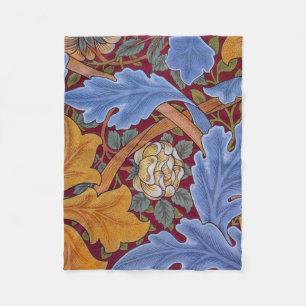 William Morris St. James Vintage Floral Design Fleece Blanket
