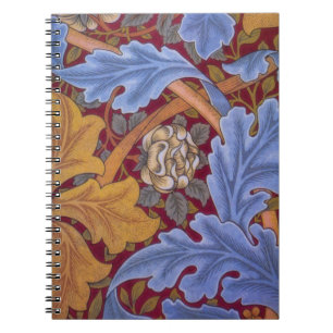 William Morris St. James Vintage Floral Spiral Notebook