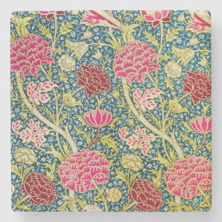 William Morris Stone Coaster, Antique Cray Design Coaster