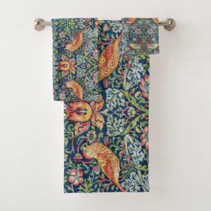 William Morris - Strawberry Thief Bath Towel Set