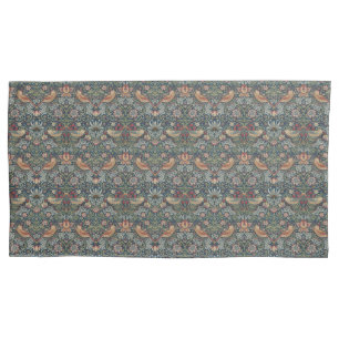 William Morris: Strawberry Thief Blue Pillowcase