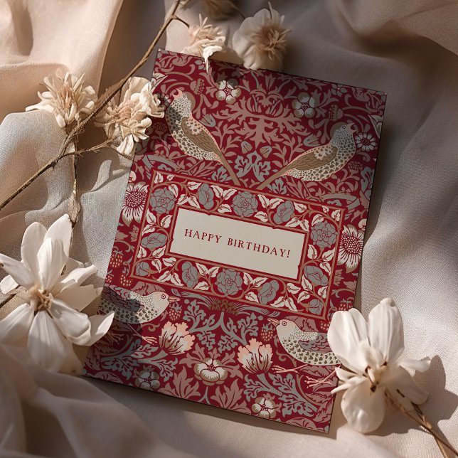 William Morris Strawberry Thief  Card (Creator Uploaded)