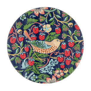 William Morris Strawberry Thief Cutting Board