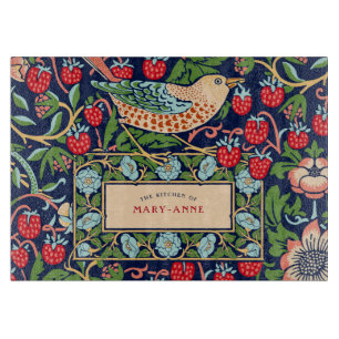 William Morris Strawberry Thief Cutting Board