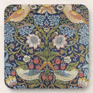William Morris Strawberry Thief Design 1883 Coaster