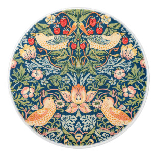 William Morris Strawberry Thief design knob