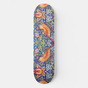 William Morris Strawberry thief famous painting Skateboard