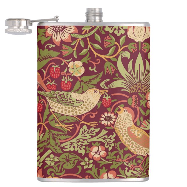 William Morris Strawberry Thief Flask (Opened)