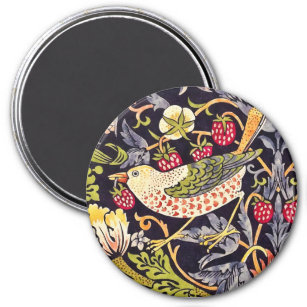 William Morris Strawberry Thief Floral Art Nouveau Magnet