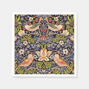 William Morris Strawberry Thief Floral Art Nouveau Napkin