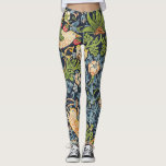 William Morris Strawberry Thief Floral Pattern Leggings<br><div class="desc">William Morris Strawberry Thief Floral Pattern Legging</div>