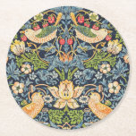 William Morris Strawberry Thief Floral Pattern Round Paper Coaster<br><div class="desc">William Morris Strawberry Thief Floral Pattern Paper Coaster</div>