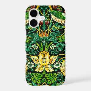 William Morris Strawberry Thief Green And Orange