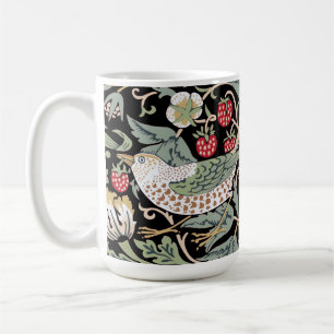 William Morris Strawberry Thief I Black Birds Coffee Mug