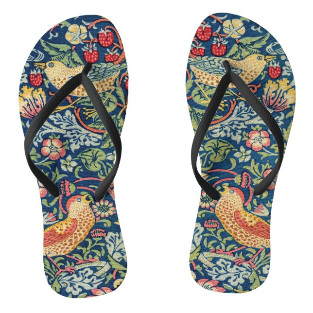 William Morris - Strawberry Thief Jandals (Footbed)