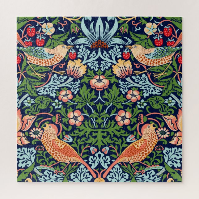 William Morris Strawberry Thief Jigsaw Puzzle (Vertical)