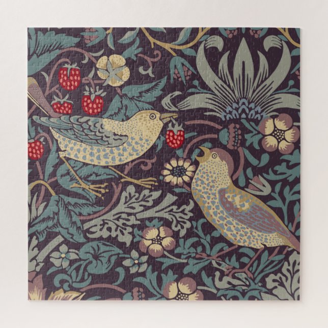 William Morris Strawberry Thief Jigsaw Puzzle (Vertical)